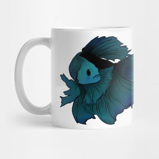 Blue Betta Mug